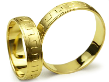 GOLDRUN ZLATÉ SVADOBNÉ PRSTENE S-041 5MM PÁR