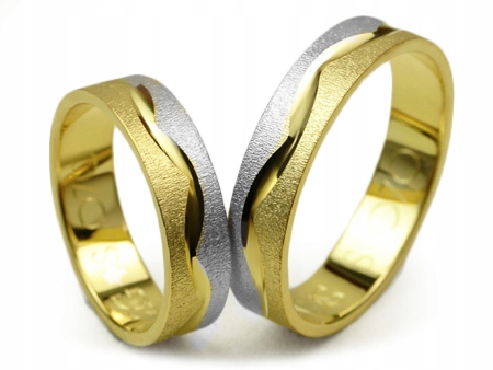 GOLDRUN ZLATÉ SVADOBNÉ PRSTENE S-070 5MM PÁR