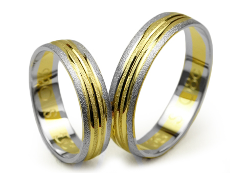 GOLDRUN ZLATÉ SVADOBNÉ PRSTENE S-086 5MM PÁR