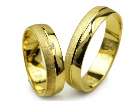 GOLDRUN ZLATÉ SVADOBNÉ PRSTENE S-088 5MM PÁR