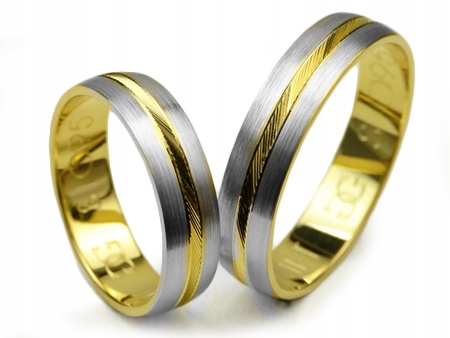 GOLDRUN ZLATÉ SVADOBNÉ PRSTENE S-095 5MM PÁR