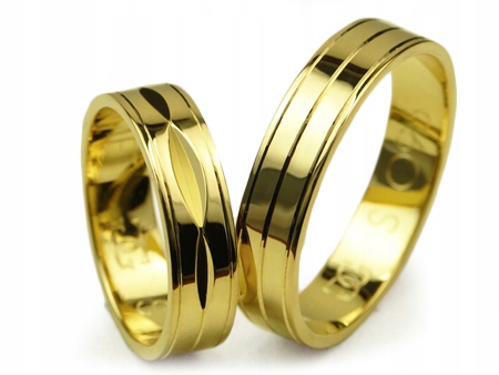 GOLDRUN ZLATÉ SVADOBNÉ PRSTENE S-096 5MM PÁR