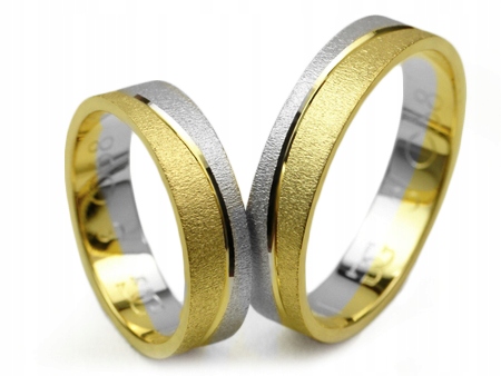 GOLDRUN ZLATÉ SVADOBNÉ PRSTENE S068 5MM PÁR