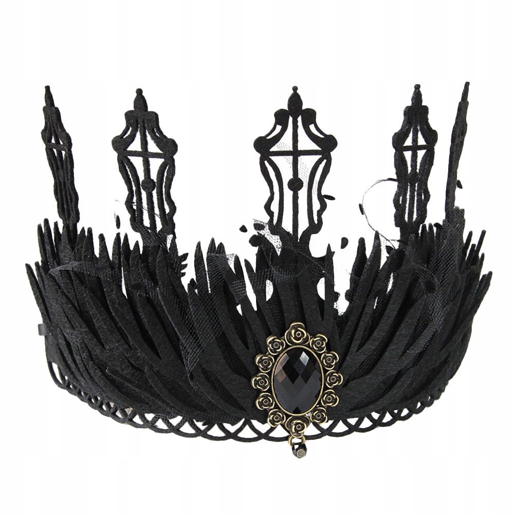 Gotika s ústredím na hlave Hairband Cosplay Tiara