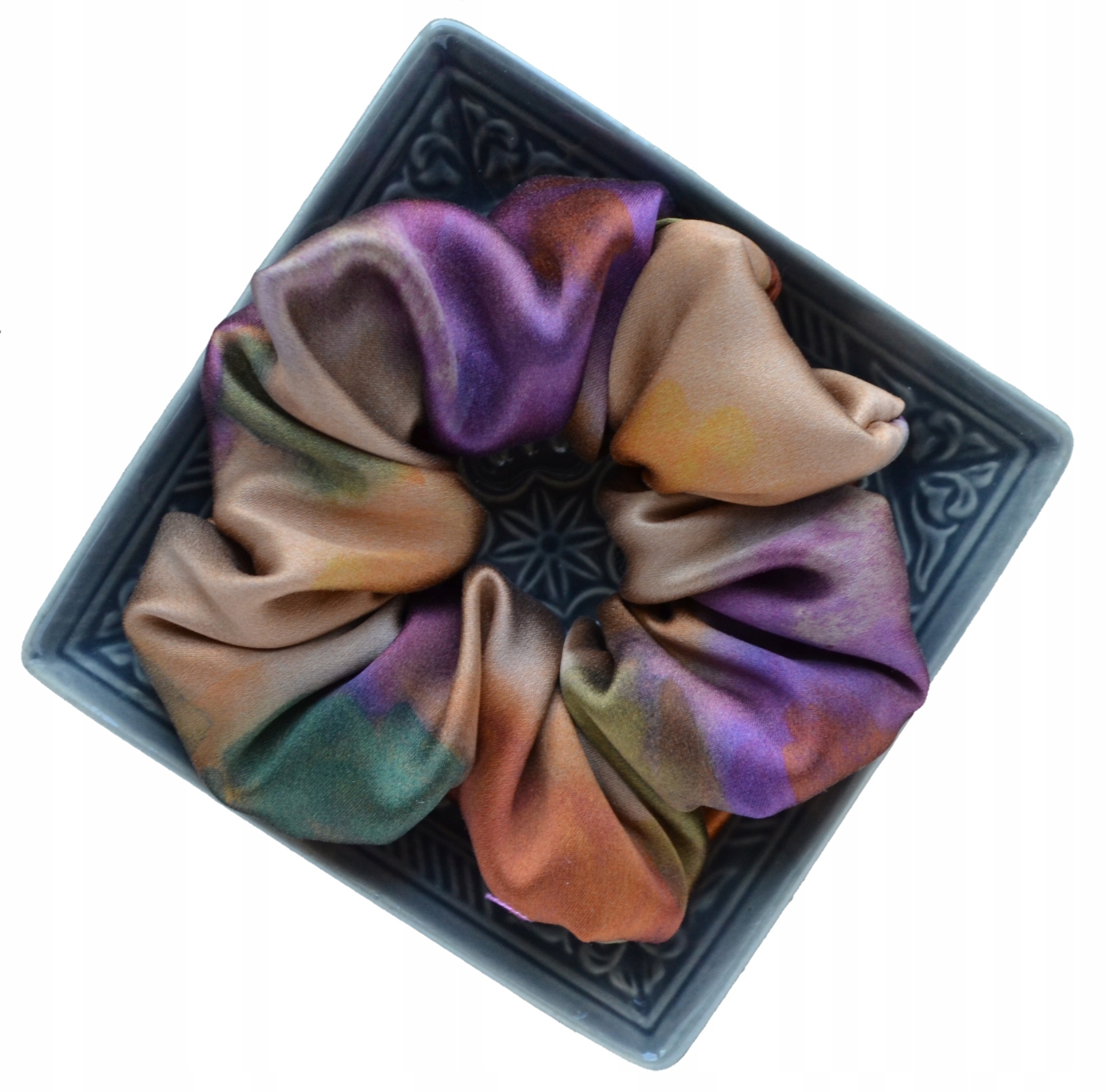 Gumy scrunchie hodvábne hodvábne jesenné listy