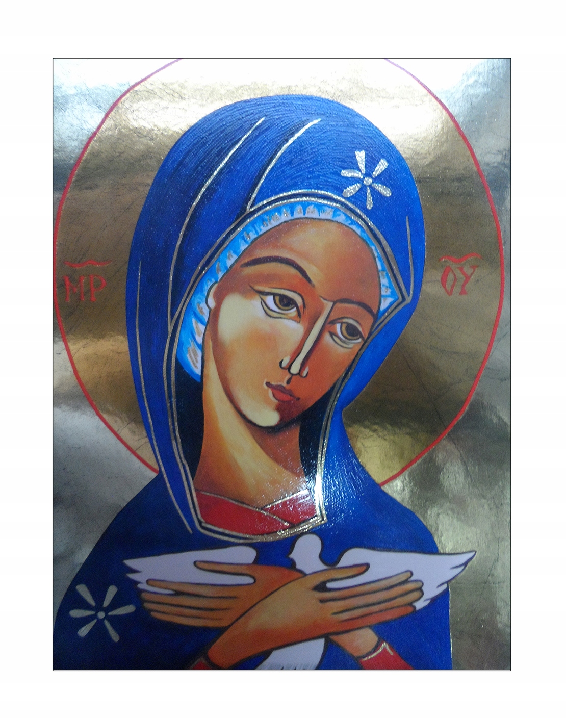 Tlačená ikona 14x19cm matka Božia ... - 55163