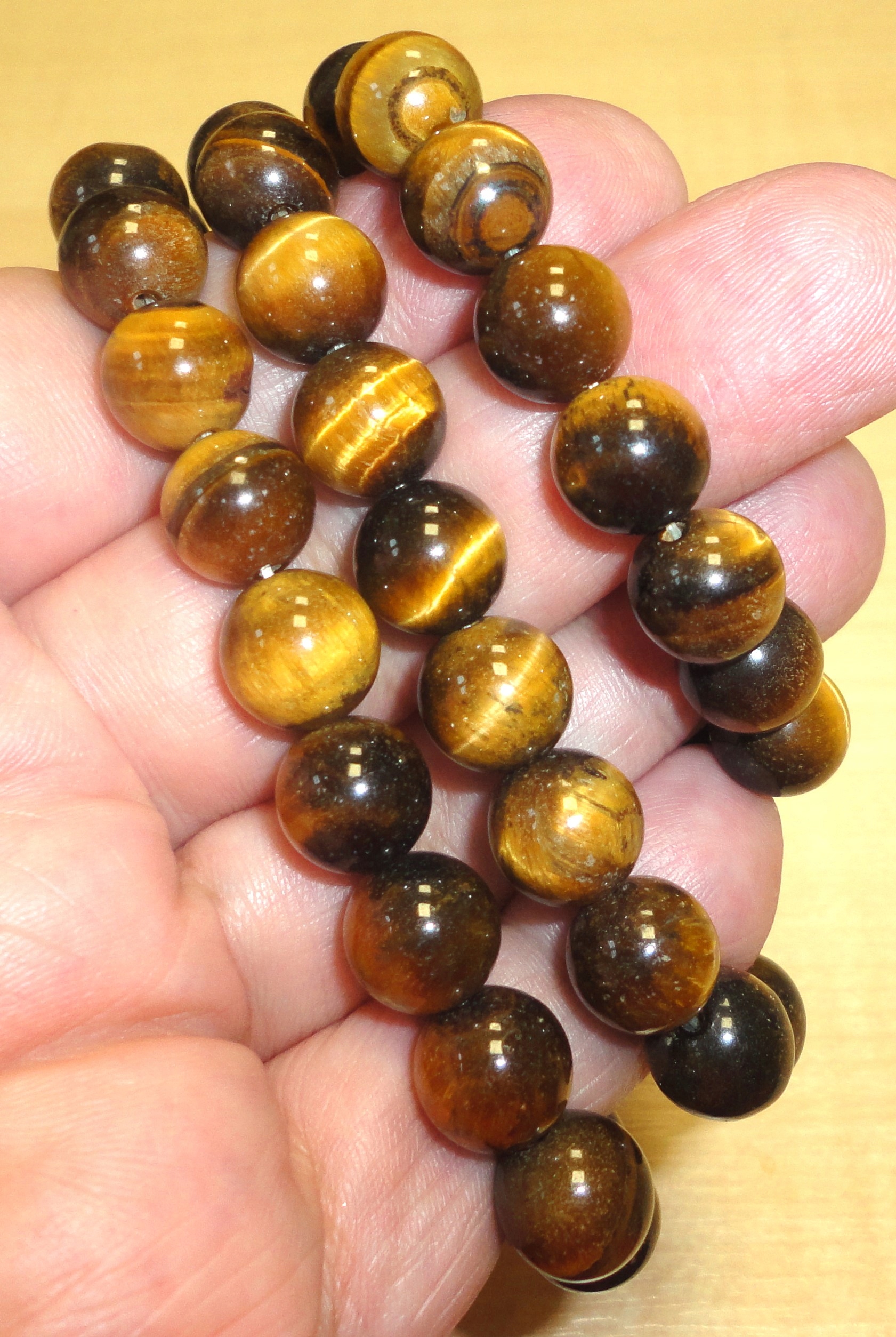Prírodný náhrdelník Jasper Tiger Eye 390.00ct