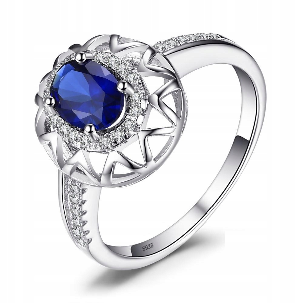 JewelryPalace DÁMSKY STRIEBORNÝ PRSTEN SO SAPPHIRE