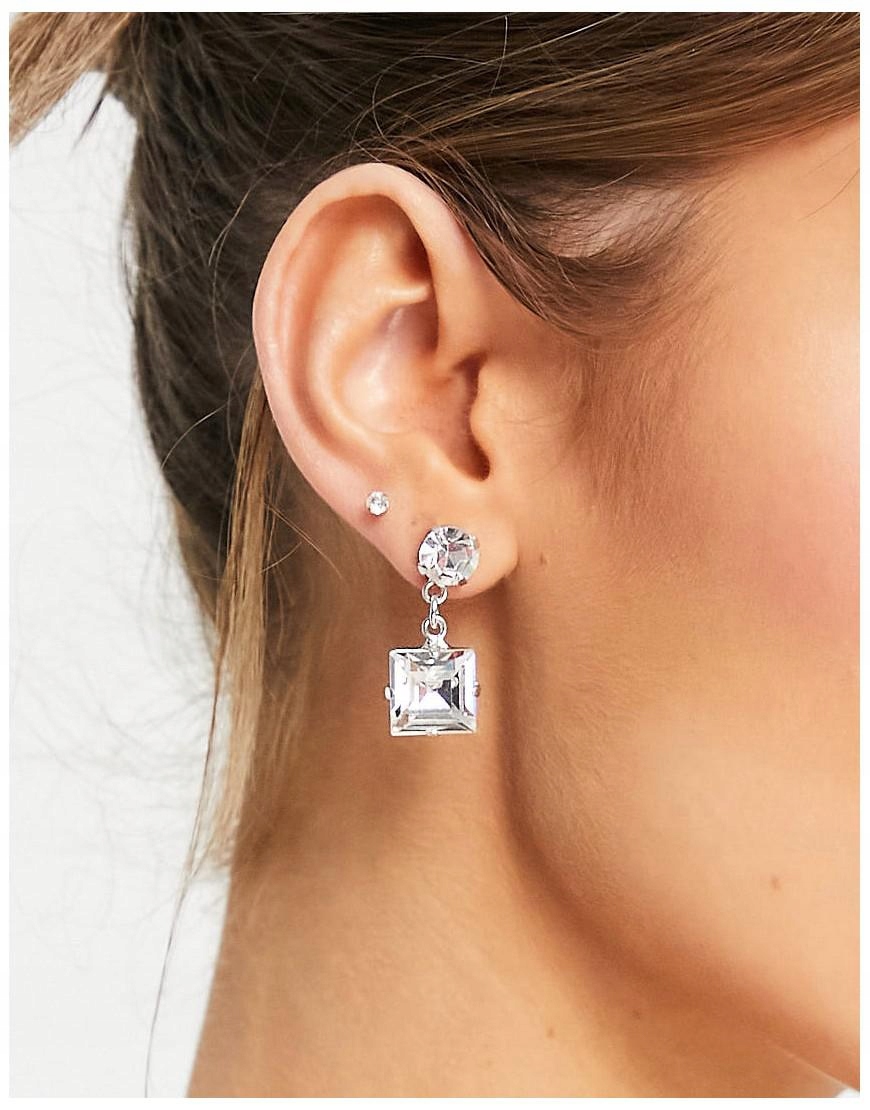 K7A508 * KRIŠTÁĽ ZO SWAROVSKI NÁUŠNICE ZIRKONY ASJ