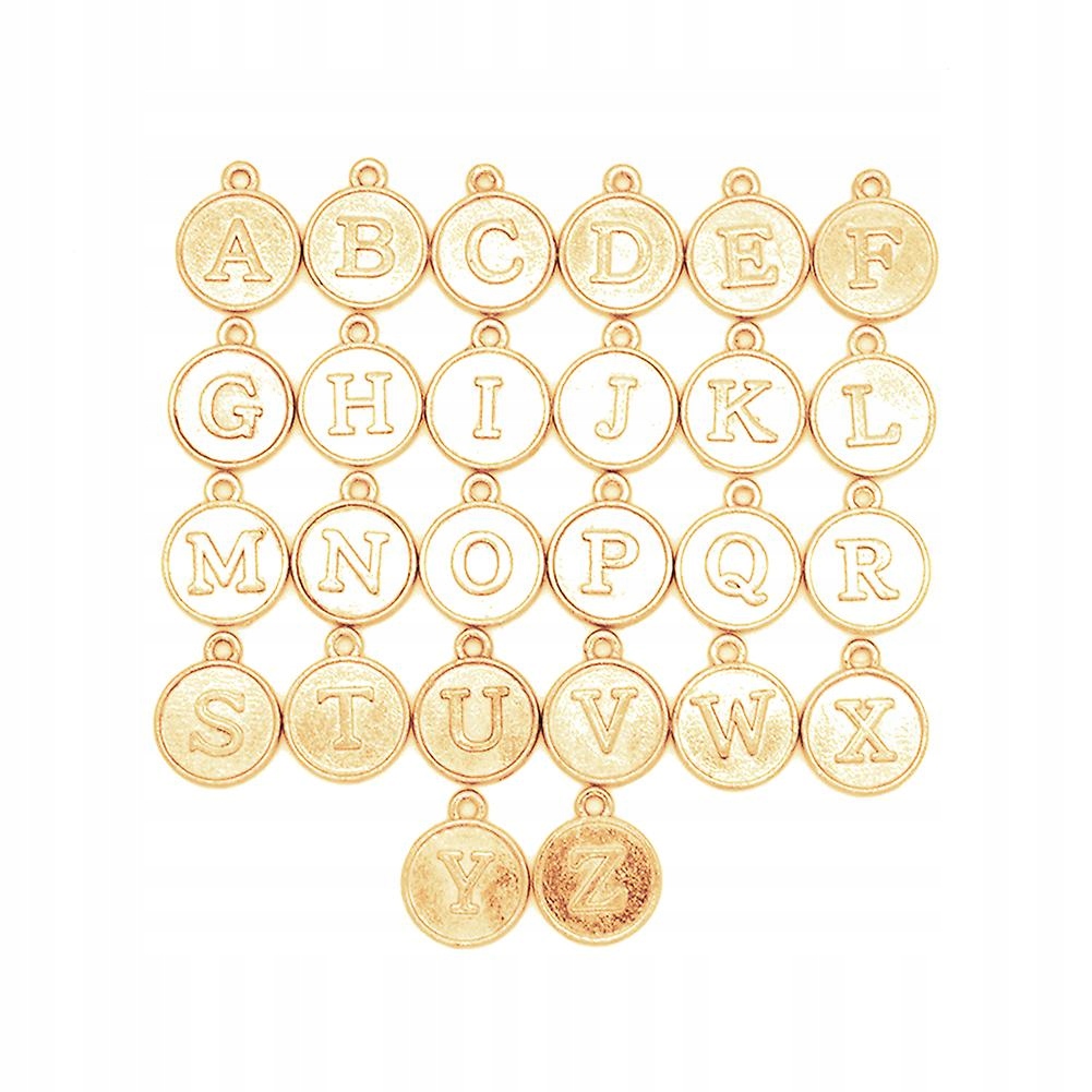 KC Gold-26pcs/Set English Abeced Litet Charm OK
