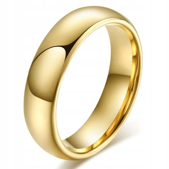 Klasický zlatý Wolfram Ring 6 mm
