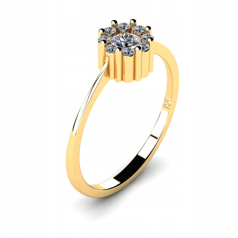 KLASICKÝ BRILLIANT RING ZLATÝ ZÁPOJ