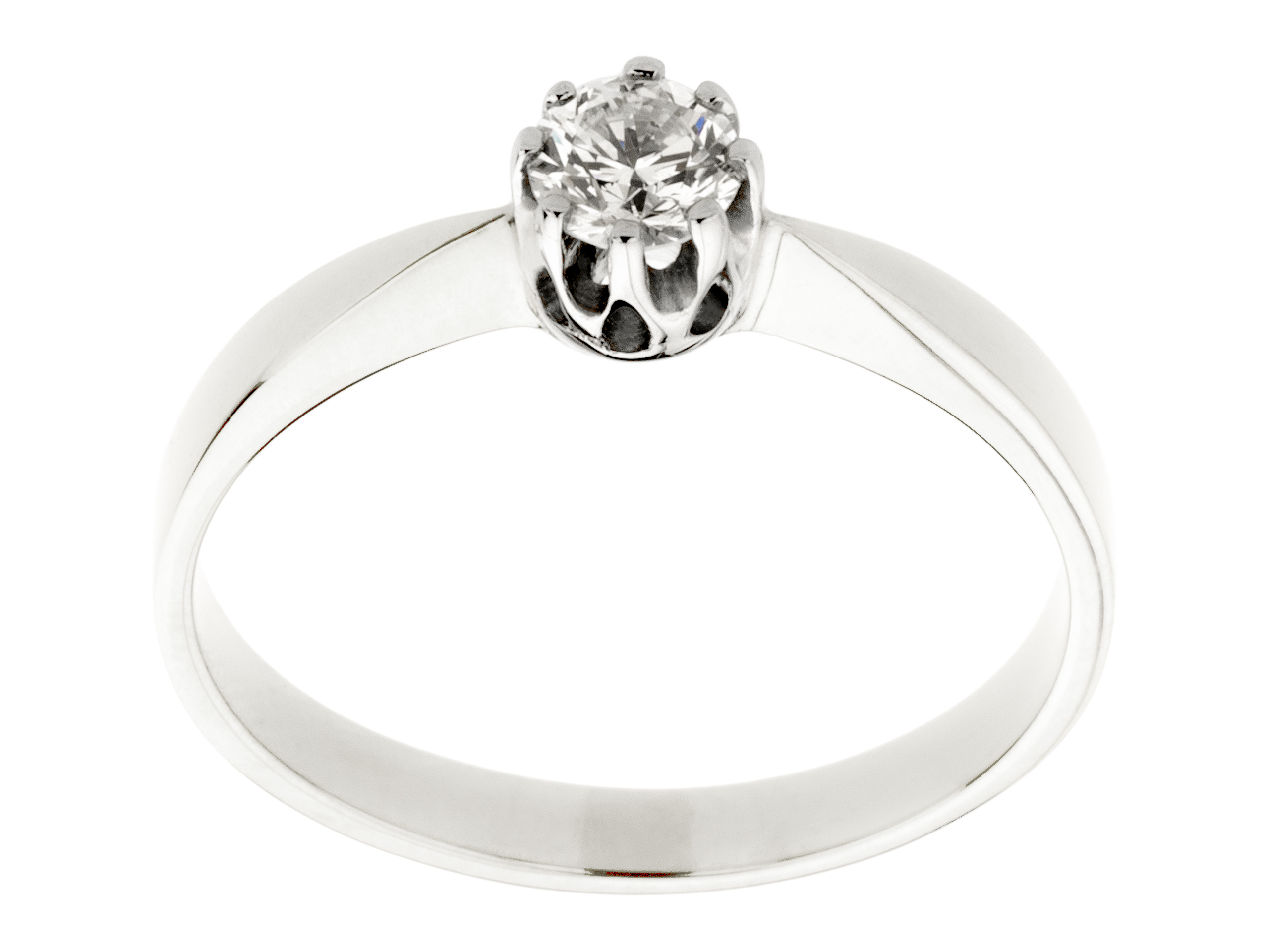 KLASICKÝ ZLATÝ KRÚŽOK s BRILLIANT 0,27 ct
