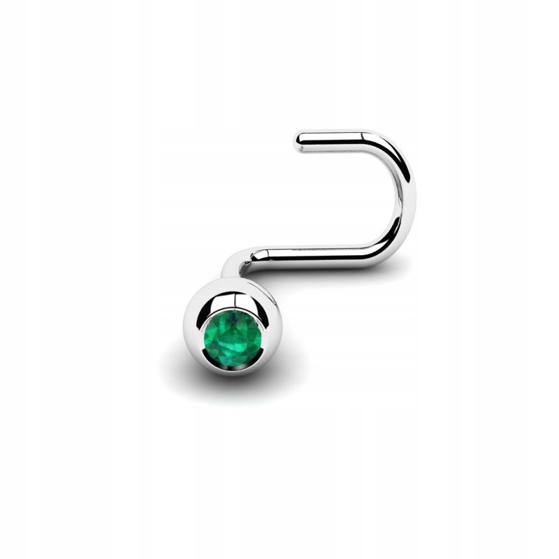 BIELA ZLATÁ NOSA UŠIACA LOPTA EMERALD