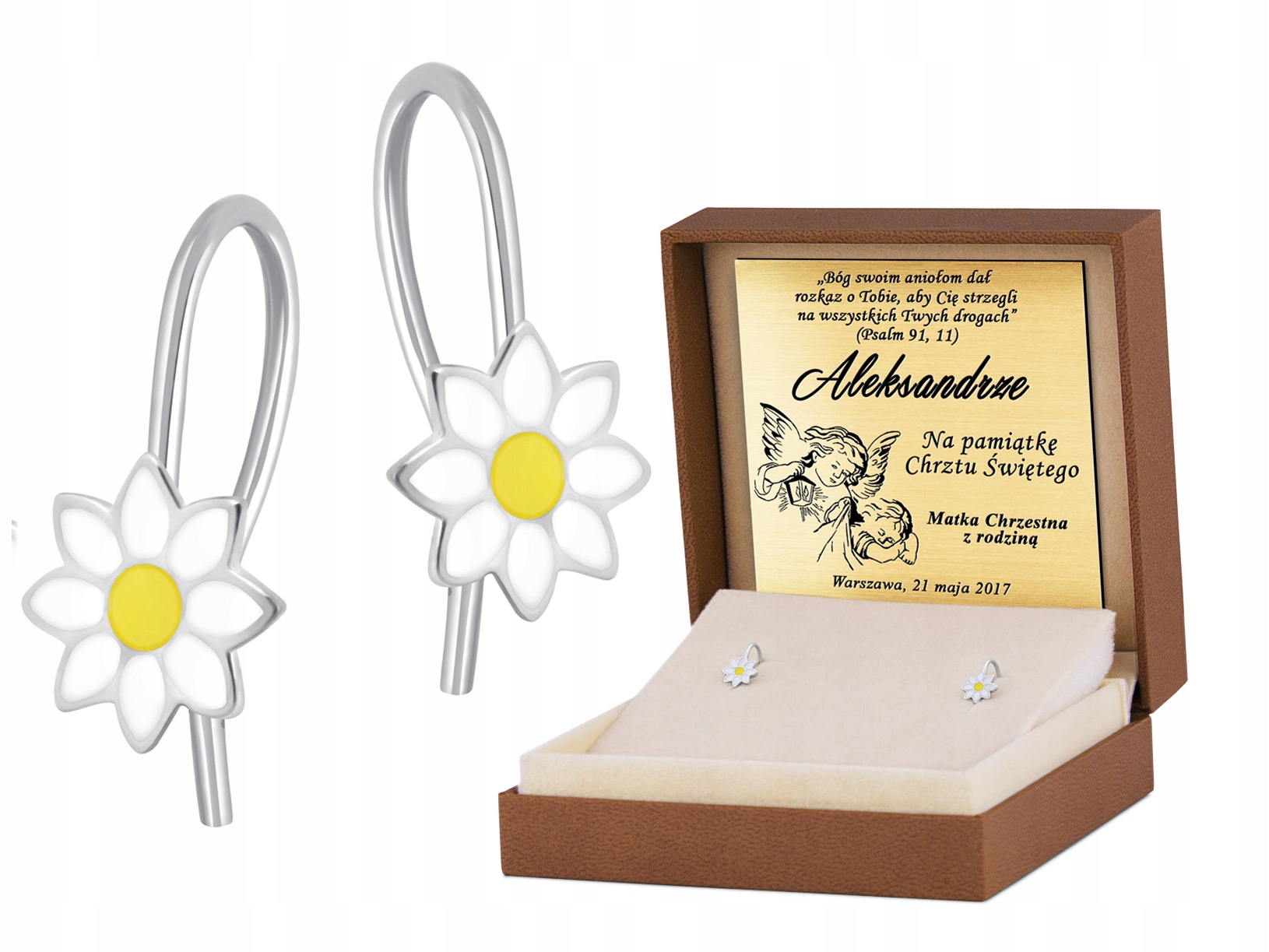 NÁUŠNICE STERLING SILVER 925 NEBEZPEČENSTVA gravírujúce YK199
