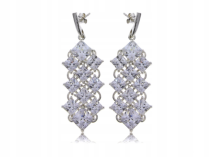 ZÁVESNÉ NÁUŠNICE SWAROVSKI ZIRCONIA LgSwK5