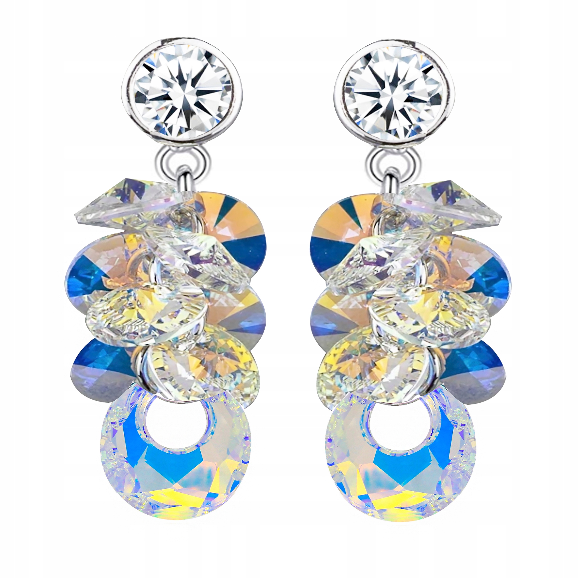 SVAROVSKÉ NÁUŠNICE SWAROVSKI STRIEBORNÁ SVADBA