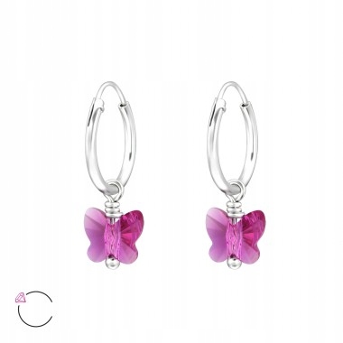 NÁUŠNICE SWAROVSKI SILVER darčekové KOLESÁ kubický zirkón 11