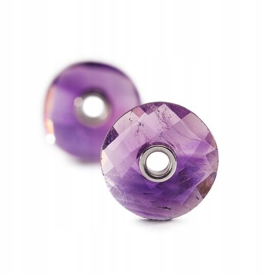 Trollbeads ametyst náušnice