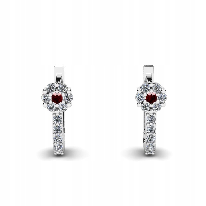 Náušnice z bieleho zlata a diamanty 0,26ct