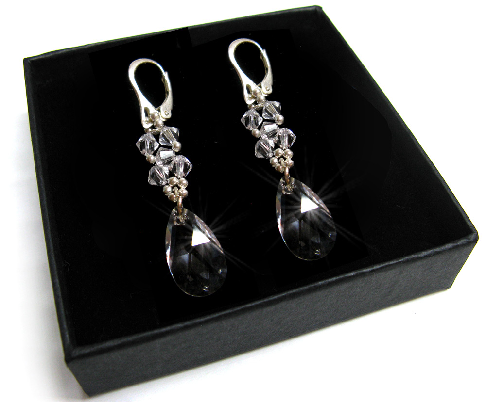 Svadobné NÁUŠNICE so Swarovski krištáľom