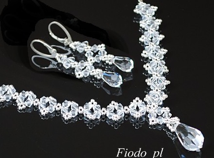 SVADOBNÁ KVAPKA KRYŠTÁLOV SWAROVSKI BRAIDED
