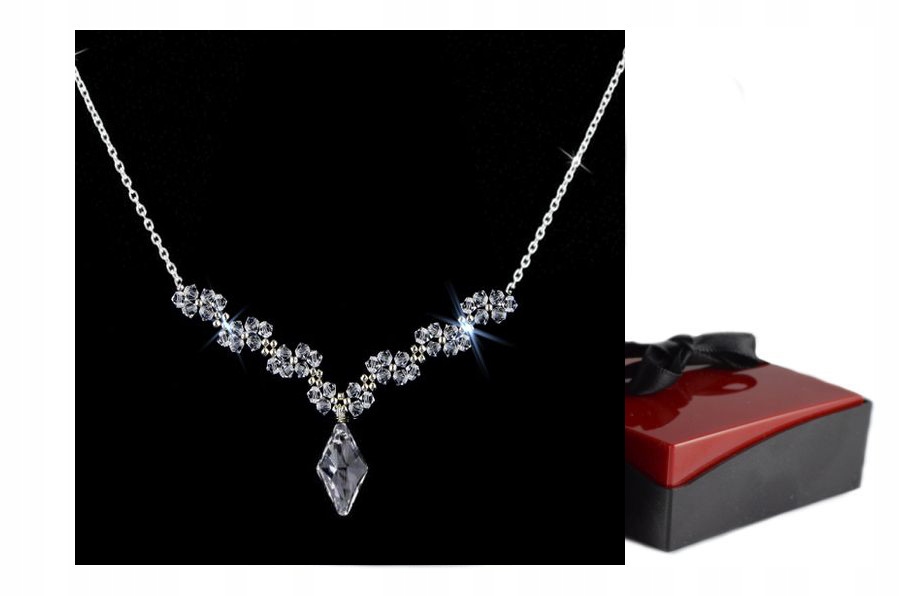 Strieborný svadobný náhrdelník KOLIA SWAROVSKI