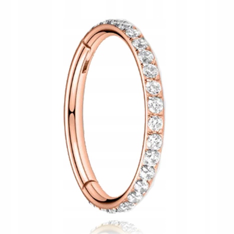 CLICKER WHEEL ZIRCONIES ROSE GOLD STEEL 316L 1,2 / 6