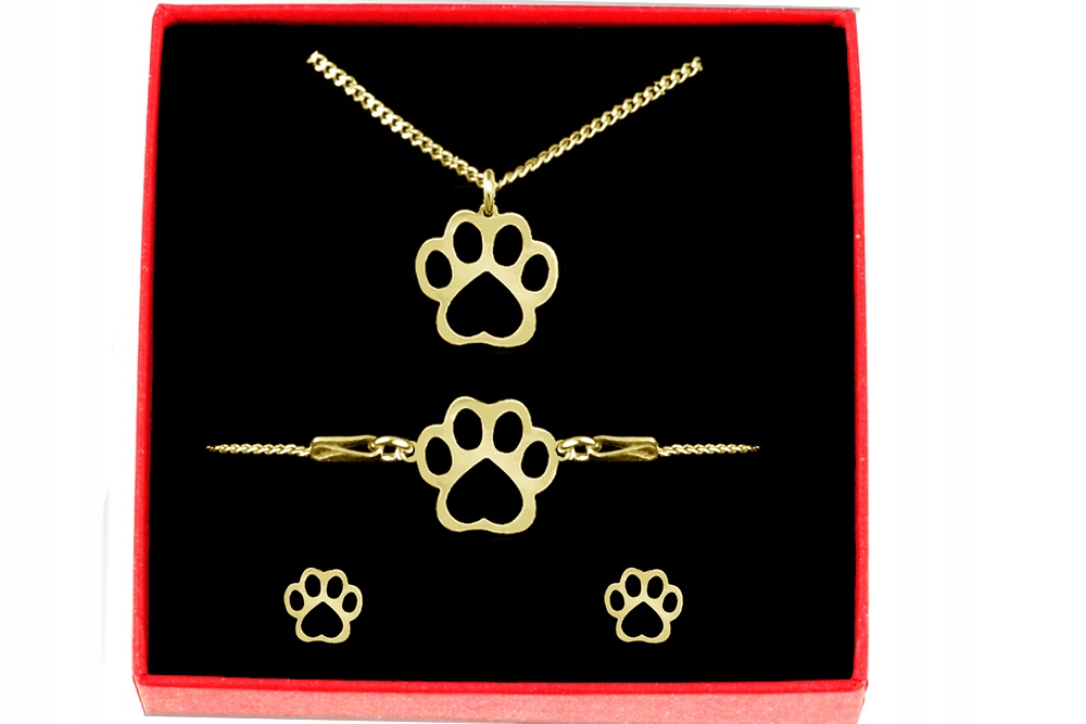 Set Celebrity Paw Paw Kitty Dog Gold.