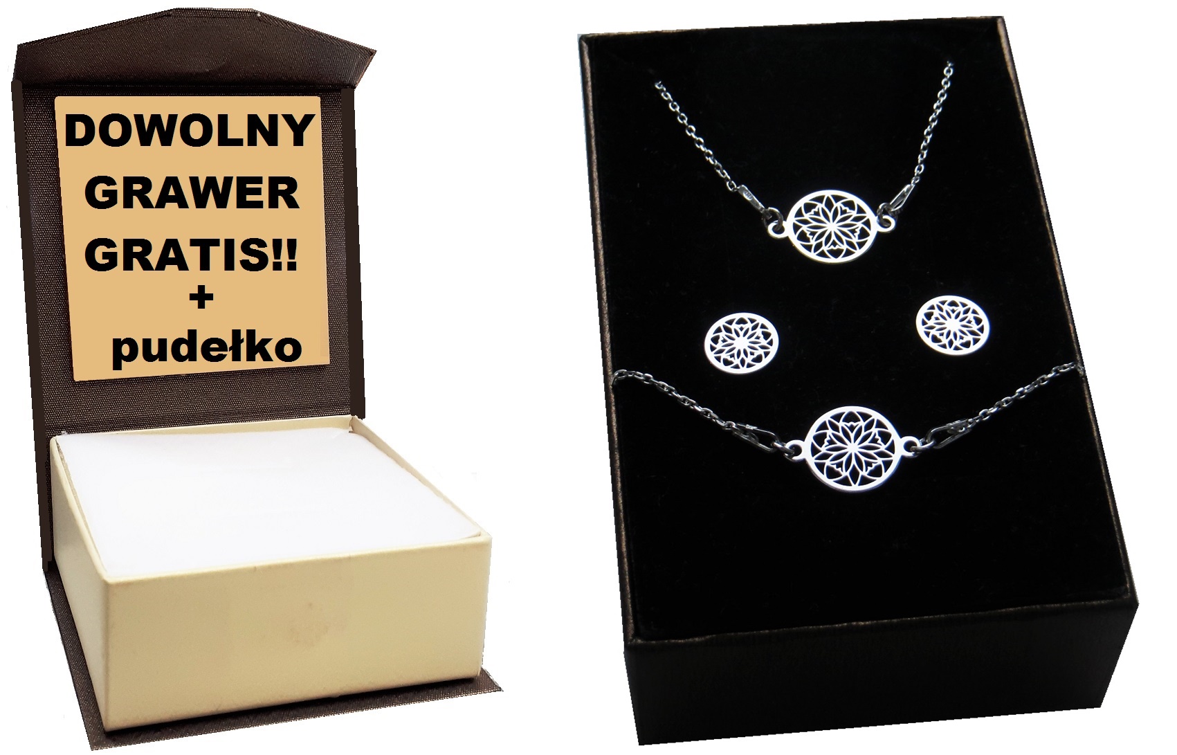 SADA OTVORENEJ KOMUNIČNEJ SKRINKY SILVER 925 + Gravírovanie