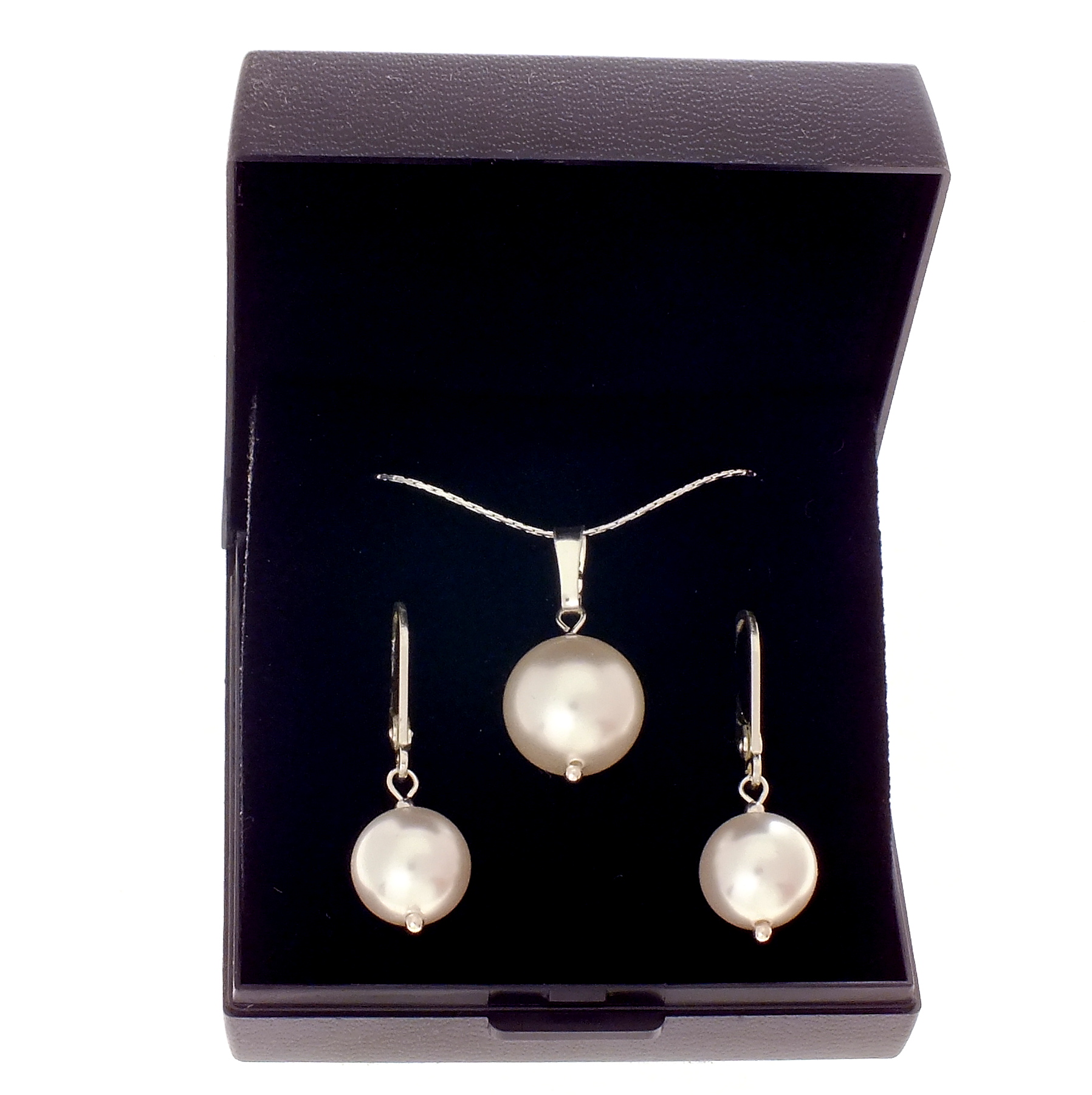 SADA S KR. Krabica SWAROVSKI PEARLS SILVER 925