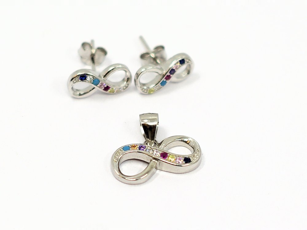 SET PR. 925 farebných ZIRCONIA INFINITY