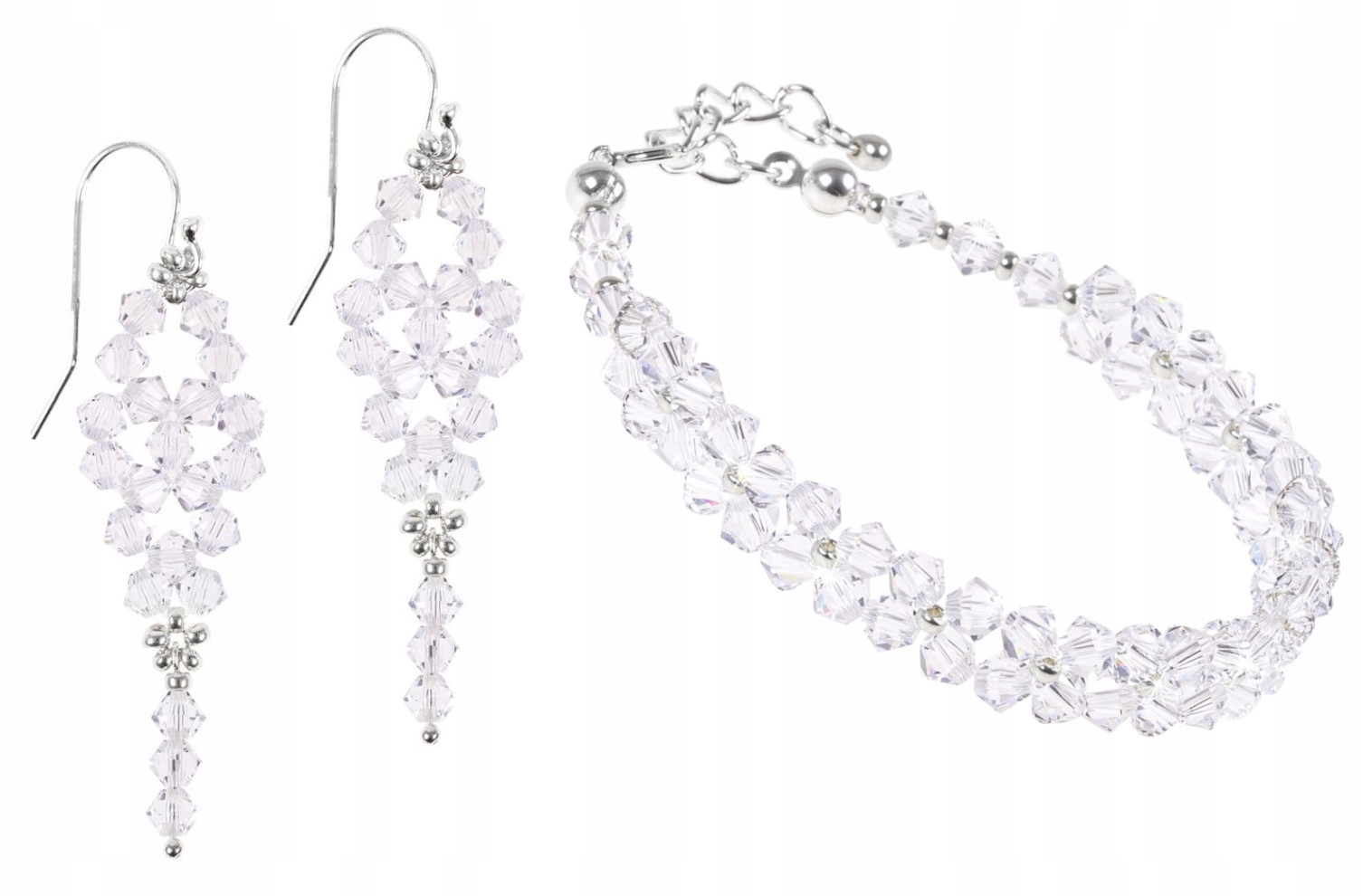SADA SVADOBNÝCH ŠPERKOV SWAROVSKI CRYSTAL