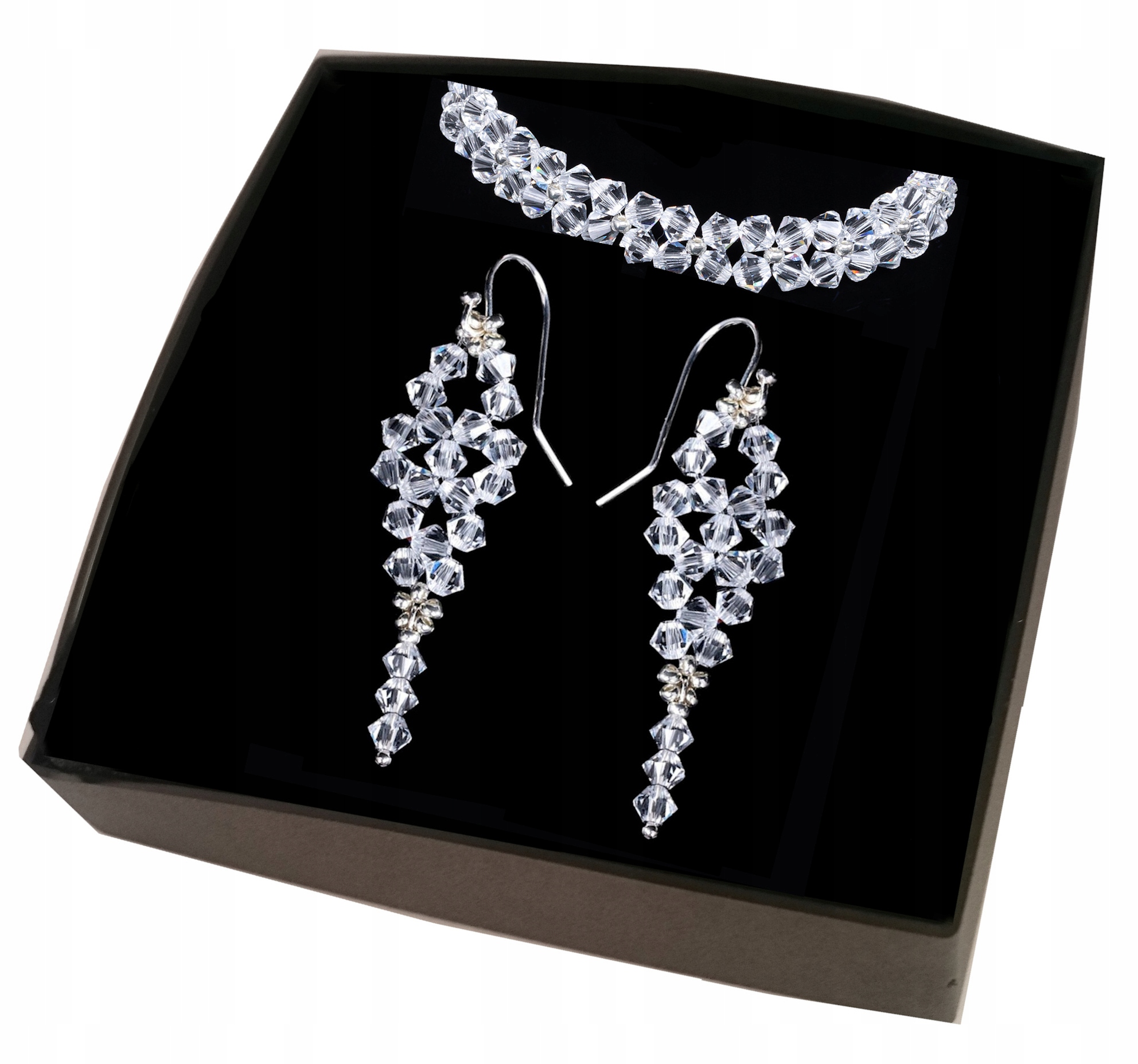 Svadobná sada na svadbu SWAROVSKI CRYSTAL strieborná