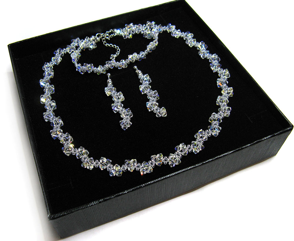 Svadobná sada so Swarovski Crystal AB