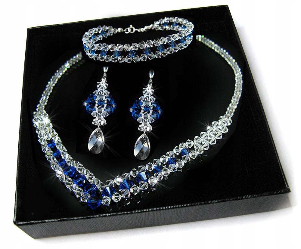 SADA kryštálov Swarovski 346 Cr Capri Blu
