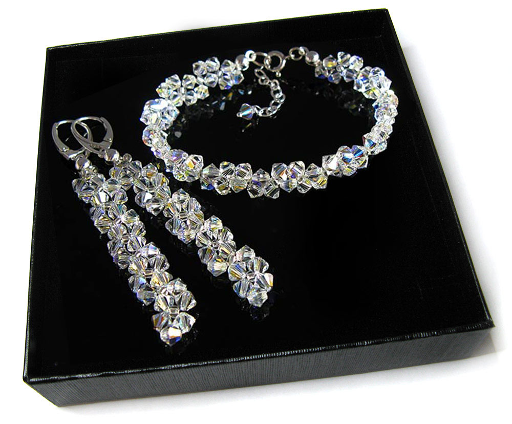SADA kryštálov Swarovski CRYSTAL AB