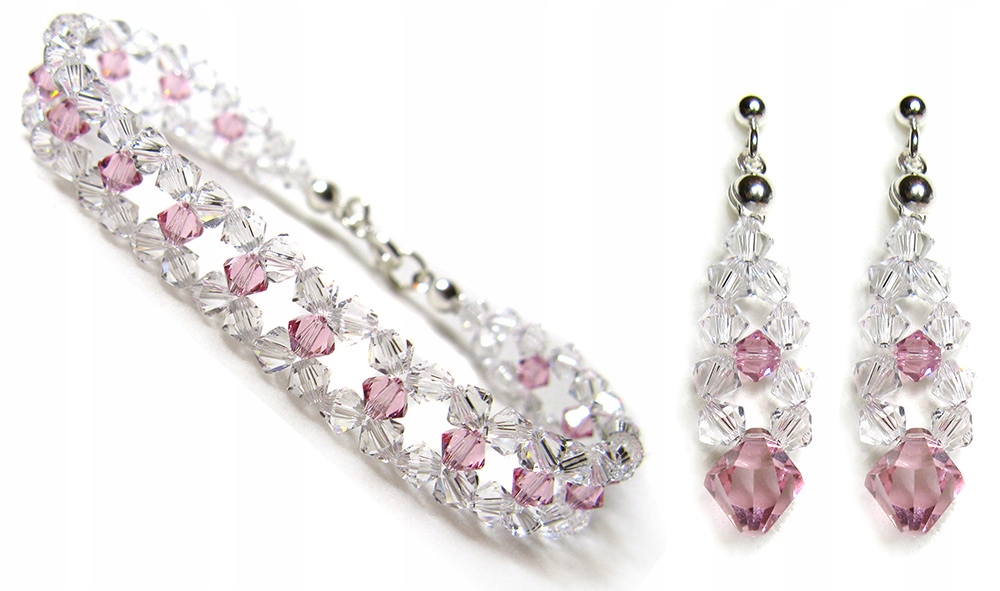 SADA kryštálov Swarovski CRYSTAL Rose
