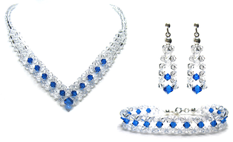 SADA Swarovski Crystal Capri Blue