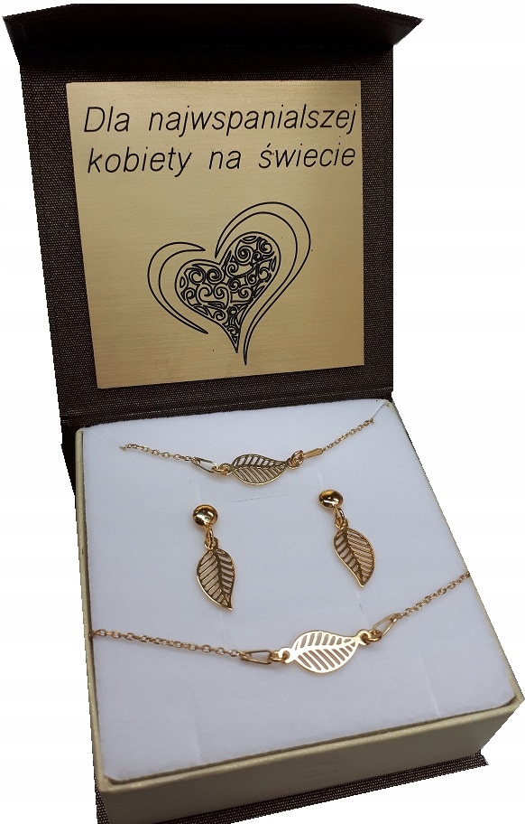 Zlatá sada 925 Celebrity Openwork Box+Gravírovanie