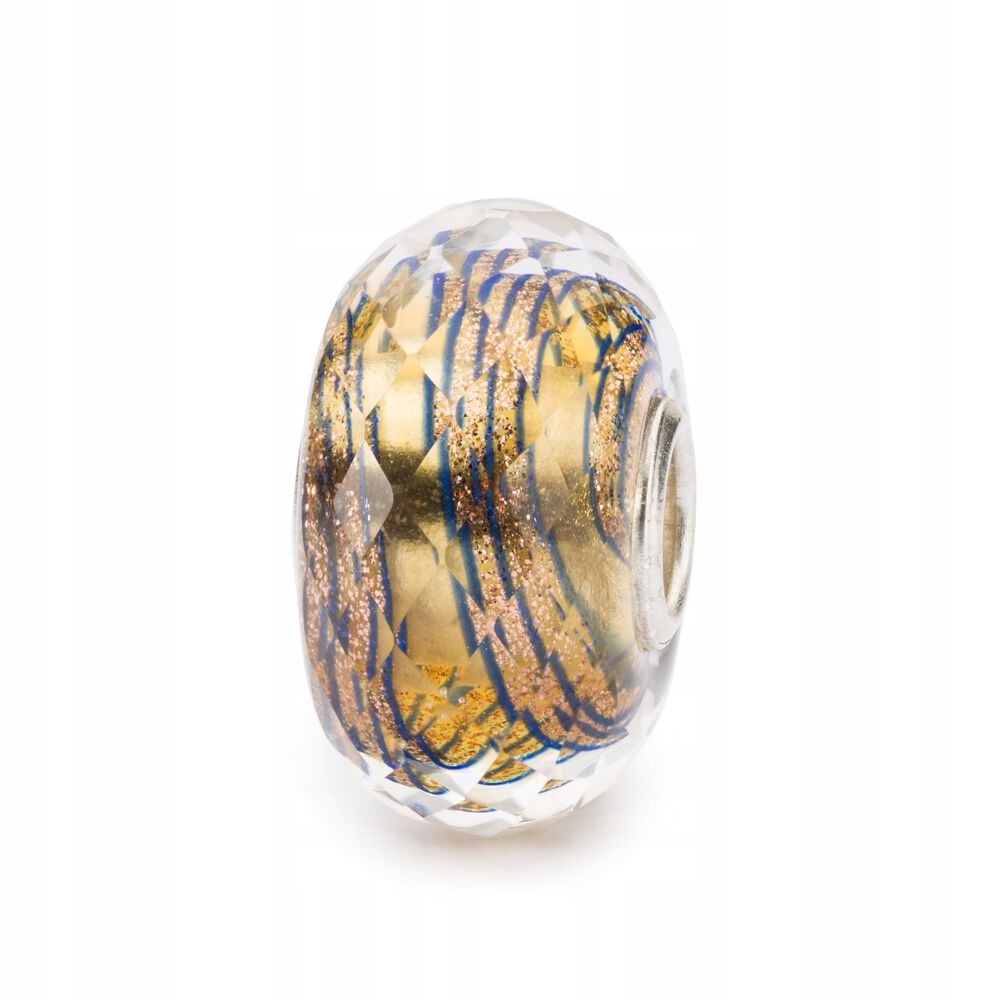 Trollbeads Bead, výbuch modrej koráliky