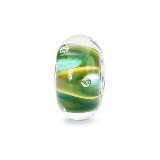 Trollbeads, kvapky zelených korálikov