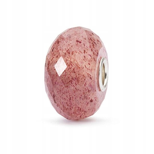 Trollbeads Bead, Strawberry Quartz