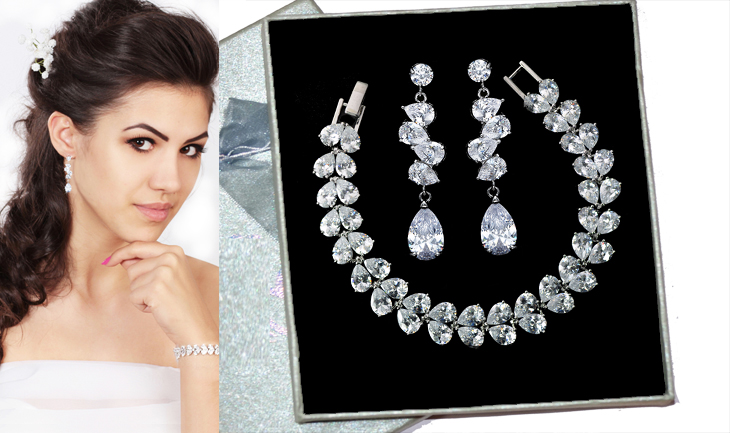 KPL700 SET LUXUSNÉ svadobné šperky