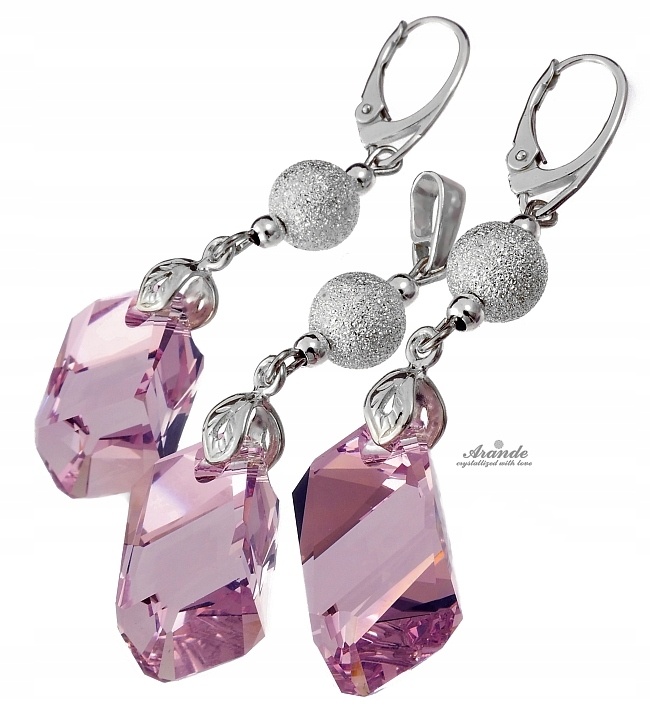 Kryštály nastavené Ametyst Diamond Silver