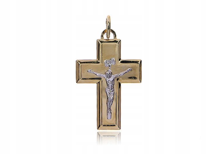 Cross Golden Lord Jesus Gold Yellow 585 14K LGD138