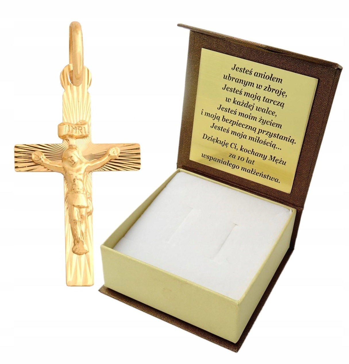 Zlatý kríž PR. 585 spoločenstvo, krst + gravírovanie