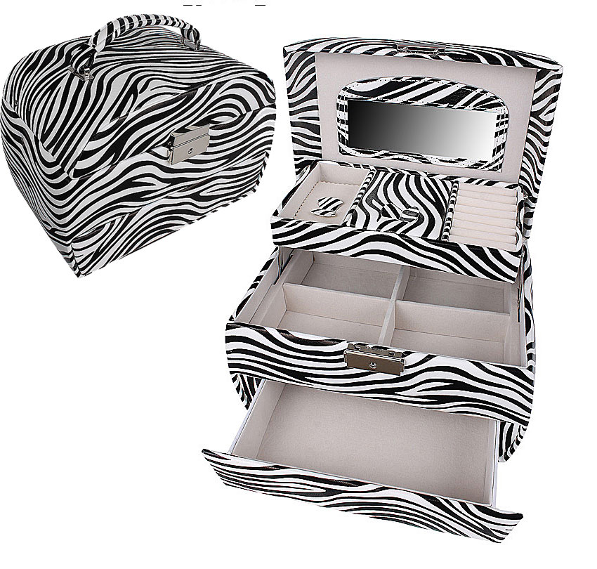 ZEBRA BIELE A ČIERNE ŠPERKY s kľúčom