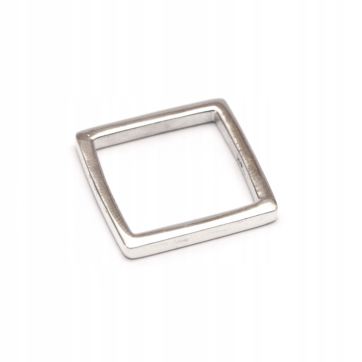 STRIEBORNÝ ŠTVORCOVÝ PRSTEŇ 21 STERLING SILVER 925