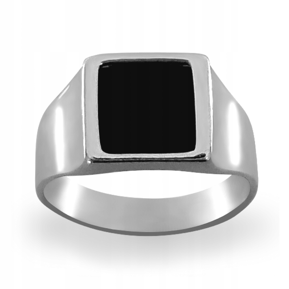 Square Signet s Onyx Silver 925 + Gravírovanie